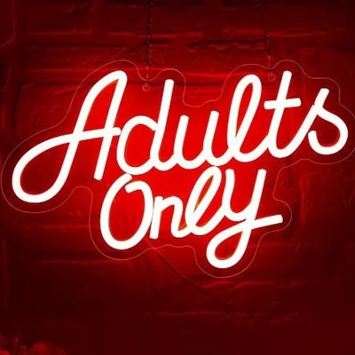 Adults Only Neon Sign