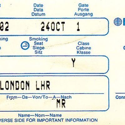 Vintage Airline Ticket