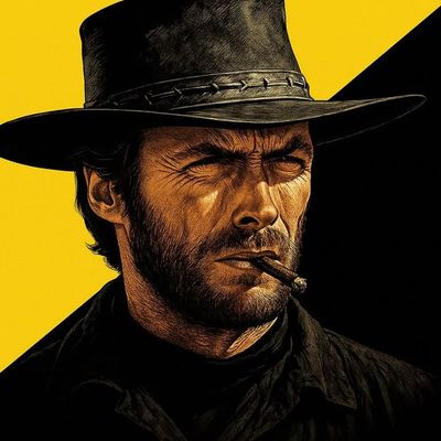 Clint Eastwood in a cowboy hat
