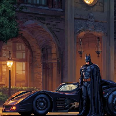 Batman and Batmobile