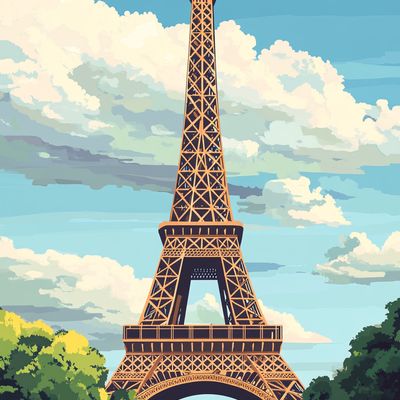 Eiffel Tower Painting