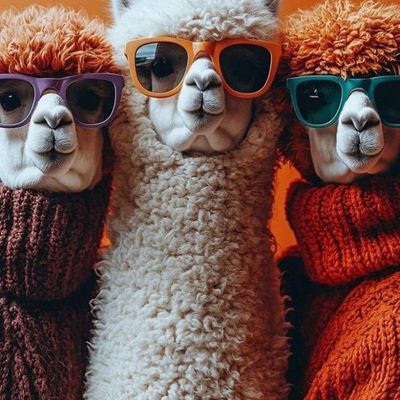 Alpacas in Glasses
