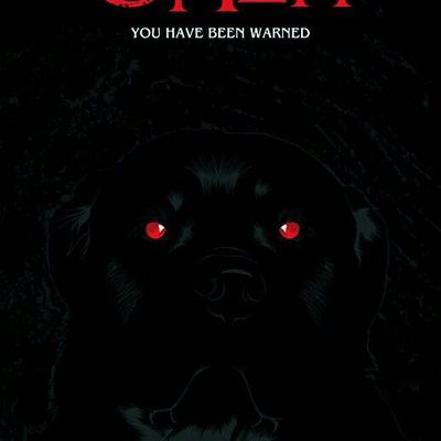 Dark Dog with Glowing Eyes