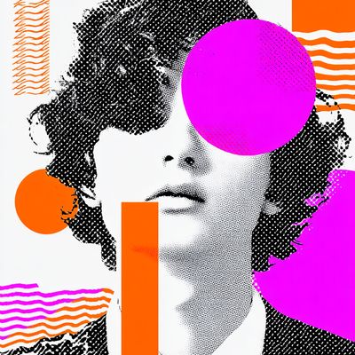 Abstract Pop Art Portrait