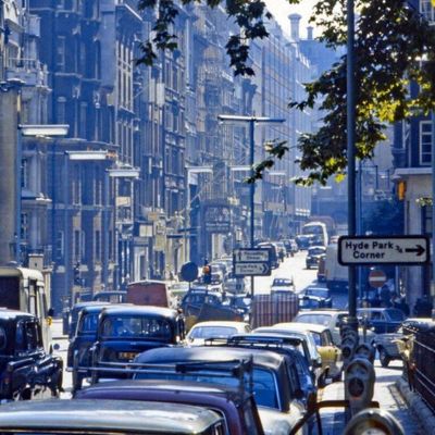 Busy London street