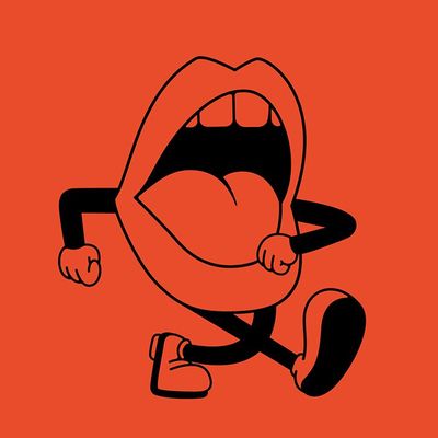 Cartoon Mouth Running