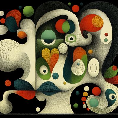 Abstract Surreal Face