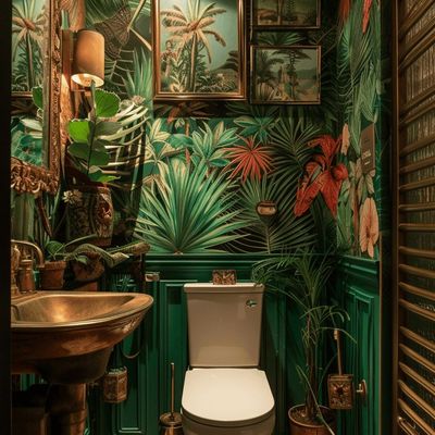 Tropical Bathroom Oasis