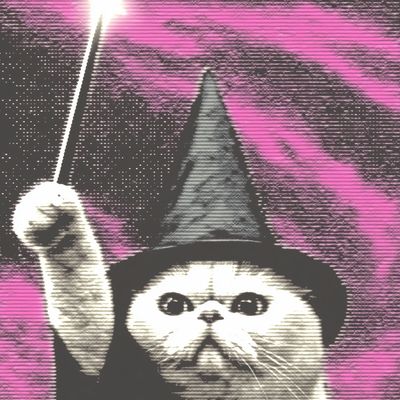 Witch Cat Casting Spell