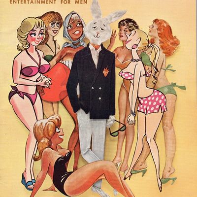 Vintage Bunny Suit Illustration