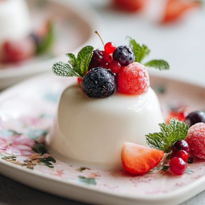 Berry Topped Panna Cotta