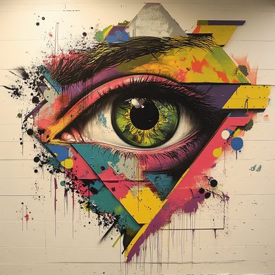 Colorful Eye Triangles
