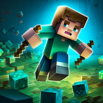 Minecraft Character in Action