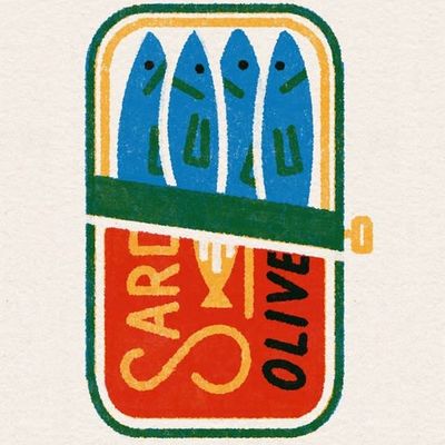 Sardine Can Illustration