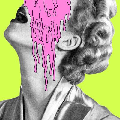Pink Drip Surreal Portrait