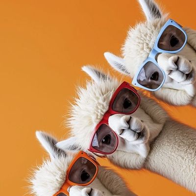 Llamas Wearing Sunglasses