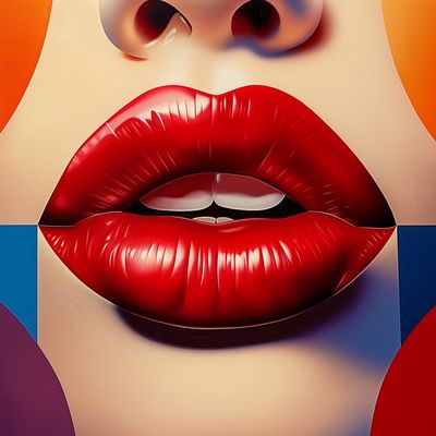 Bold Red Lips