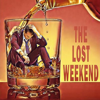 The Lost Weekend alcohol addiction despair man suit