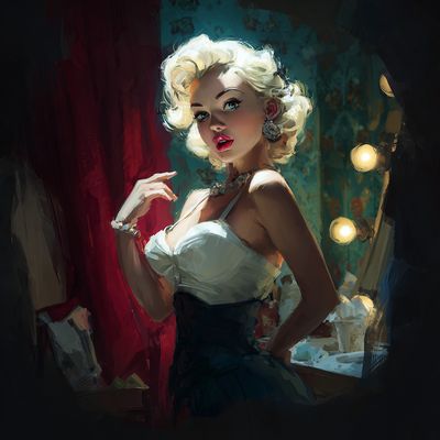 Vintage Glamour Pin-Up