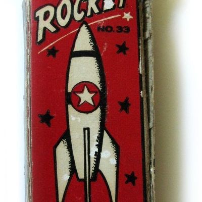 Vintage Rocket Matchbox