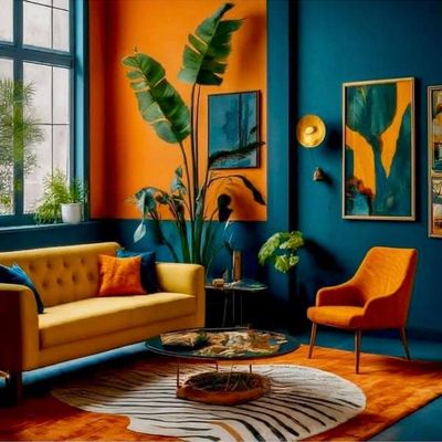 Vibrant Modern Living Room