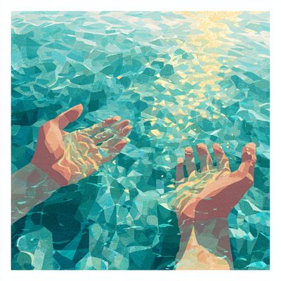 Hands Reaching for Water
