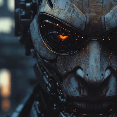 Cyborg Warrior Helmet