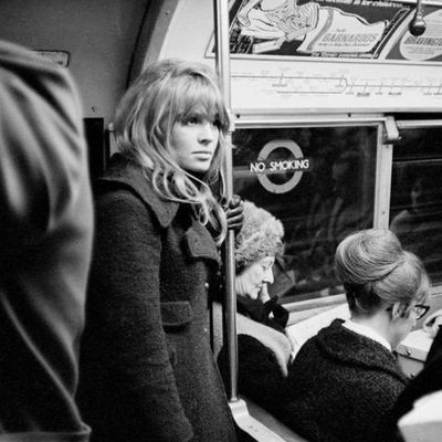 Vintage subway scene