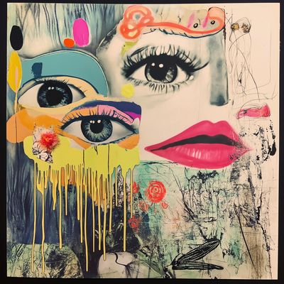 Abstract Pop Art Portrait
