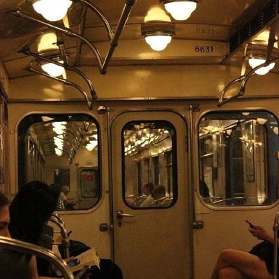 Vintage NYC Subway Interior