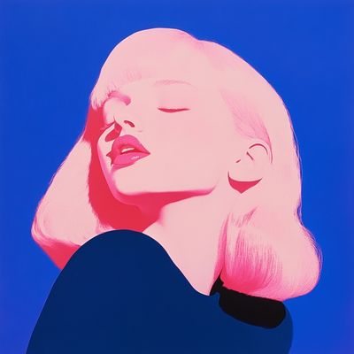 Pink Pop Art Portrait