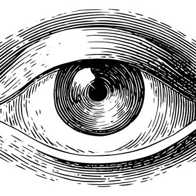 Enigmatic Eye Sketch