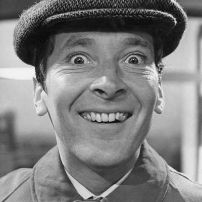 Happy Man in Newsboy Cap