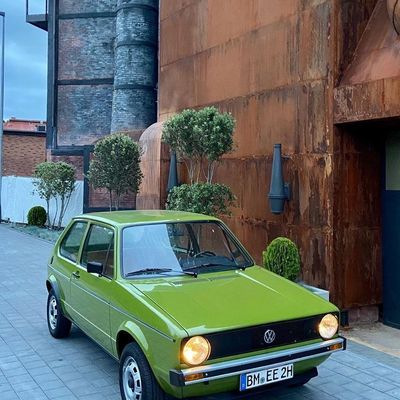 Vintage VW Golf Green