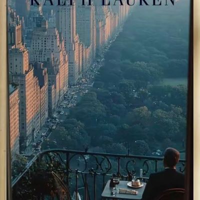 Man on Balcony Overlooking City
