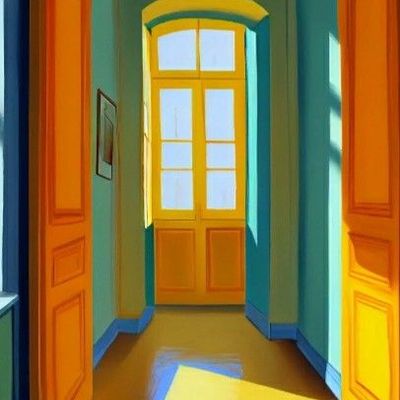 Colorful Hallway