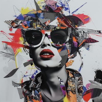 Abstract Pop Art Portrait
