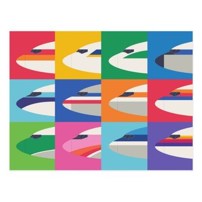Train Faces Pop Art