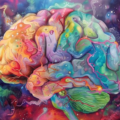 Colorful Brain Art