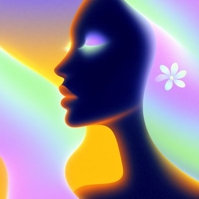 Abstract Profile Silhouette