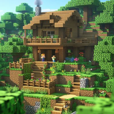Minecraft Wooden Cottage
