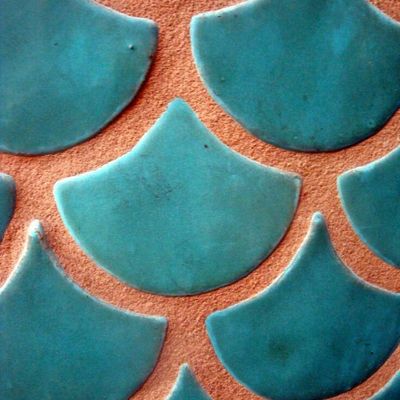 Turquoise Fan Tiles