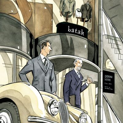 Vintage Car and Men