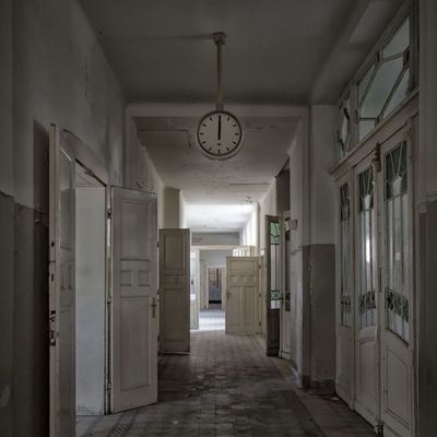 Abandoned Hospital Corridor