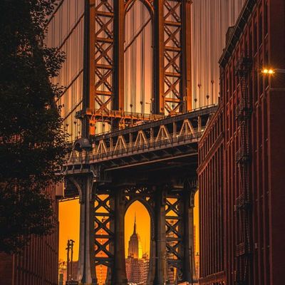 Manhattan Bridge at Sunset