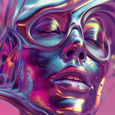Liquid Chrome Woman