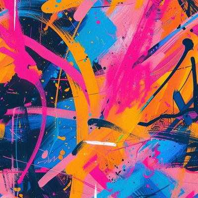 Abstract Expressionist Splash