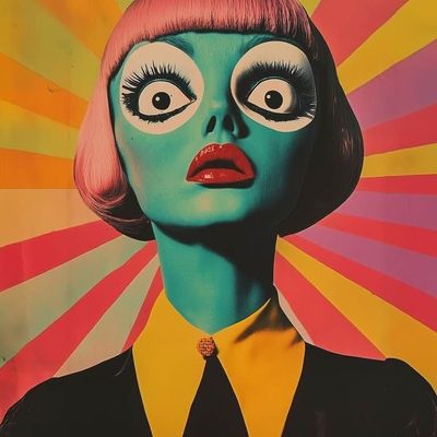 Psychedelic Pop Art Portrait