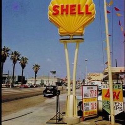 Vintage Shell Gas Station Sign