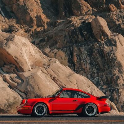 Red Porsche 911 Turbo